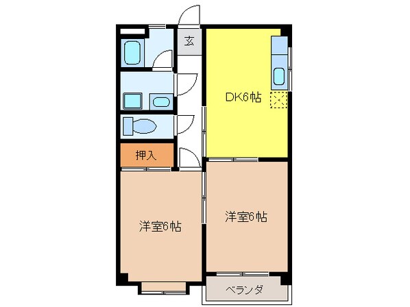 シャルム栗本の物件間取画像